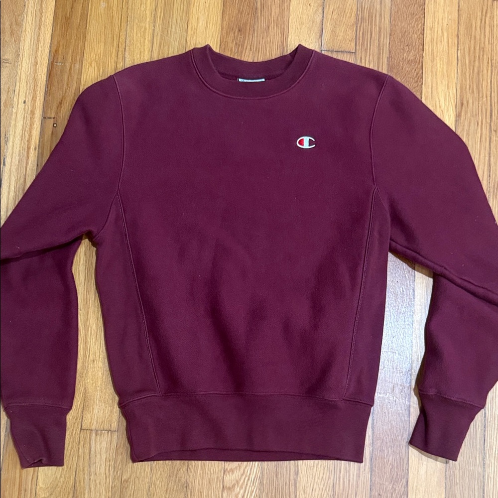 Champion Men's Burgundy Crewneck Sweater